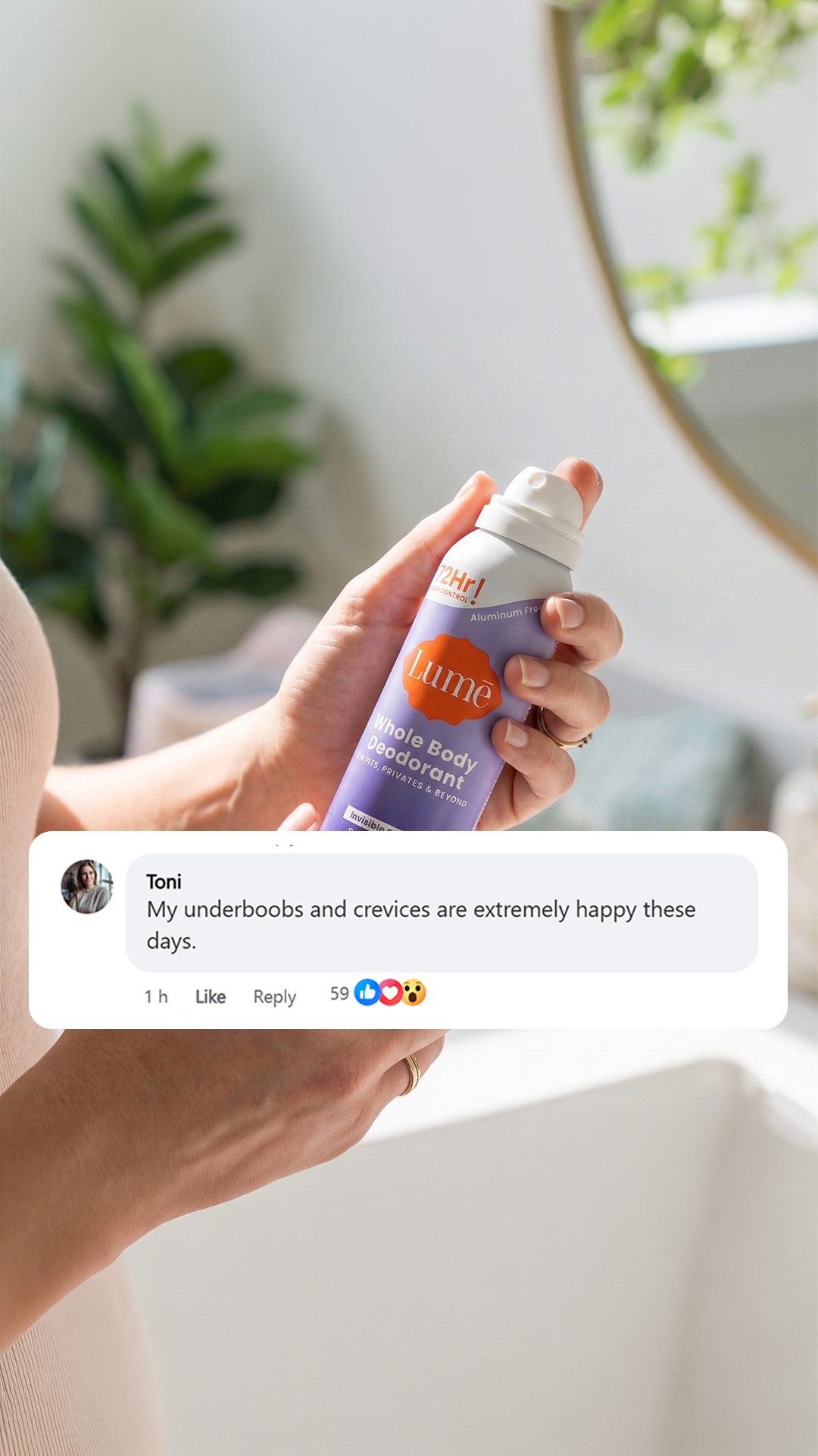 Lume Deodorant Facebook ad