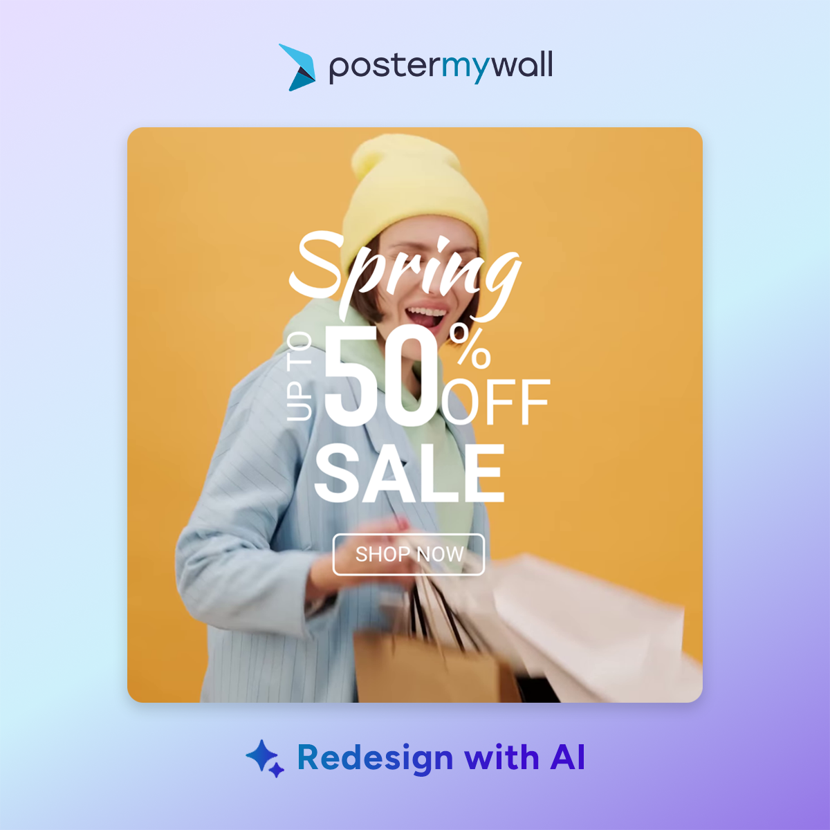 PosterMyWall Facebook ad