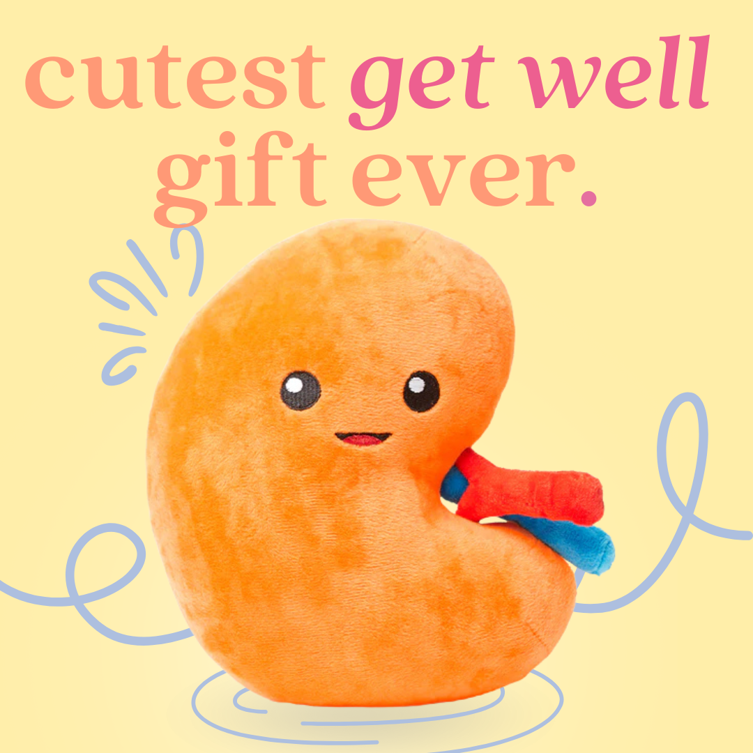 Nerdbugs Facebook ad: kidney plushie