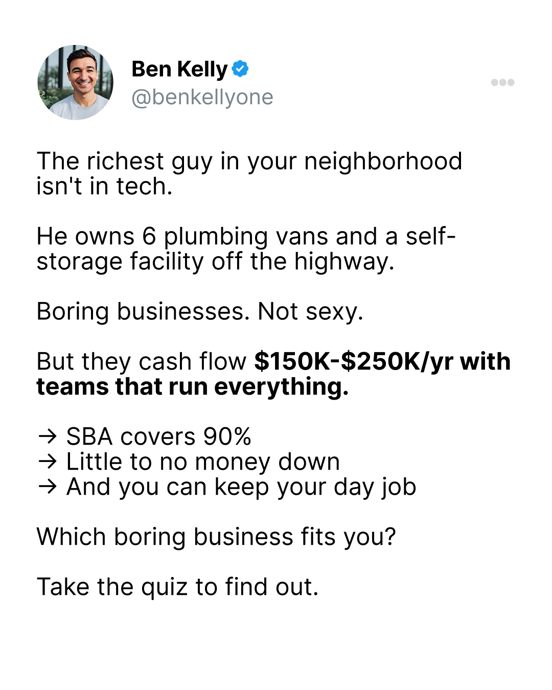 Acquisition Ace Facebook ad