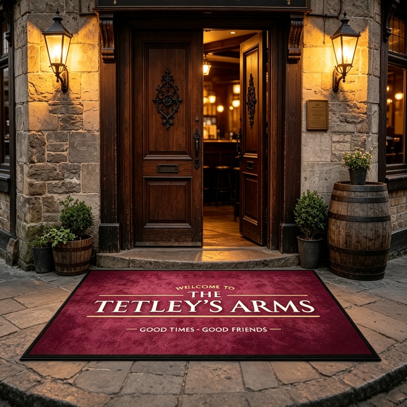 Yiroe.com Facebook ad: Custom pub entrance doormat