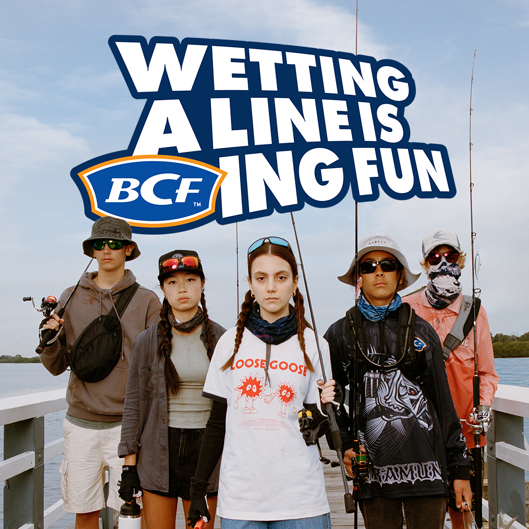 BCF - Boating, Camping, Fishing Facebook ad: Fishin' is BCFING FUN