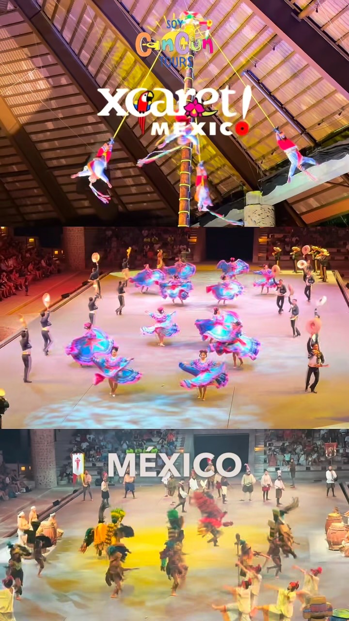 Soy Cancún Tours Facebook ad: Vive Xcaret al máximo con el paquete más…