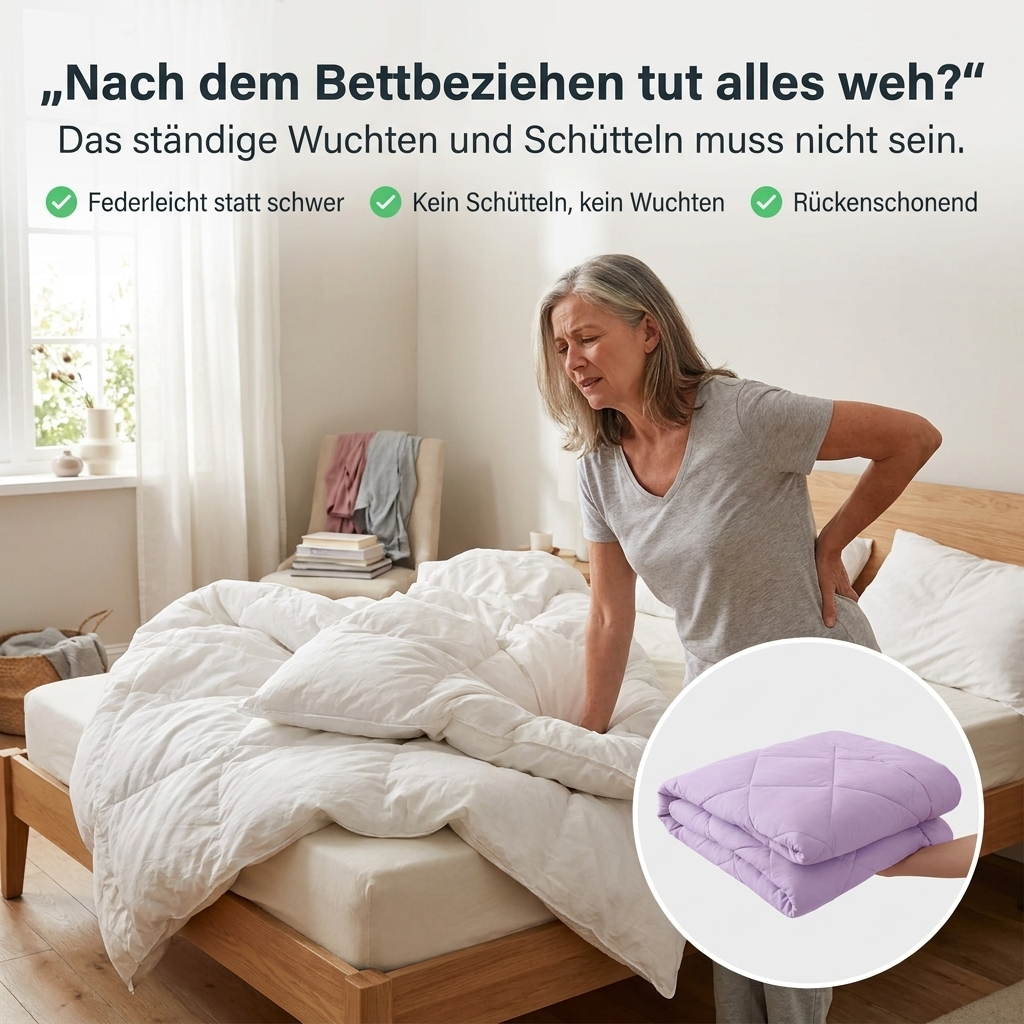 MagicSplashy Facebook ad: Nie wieder Bettwäsche wechseln