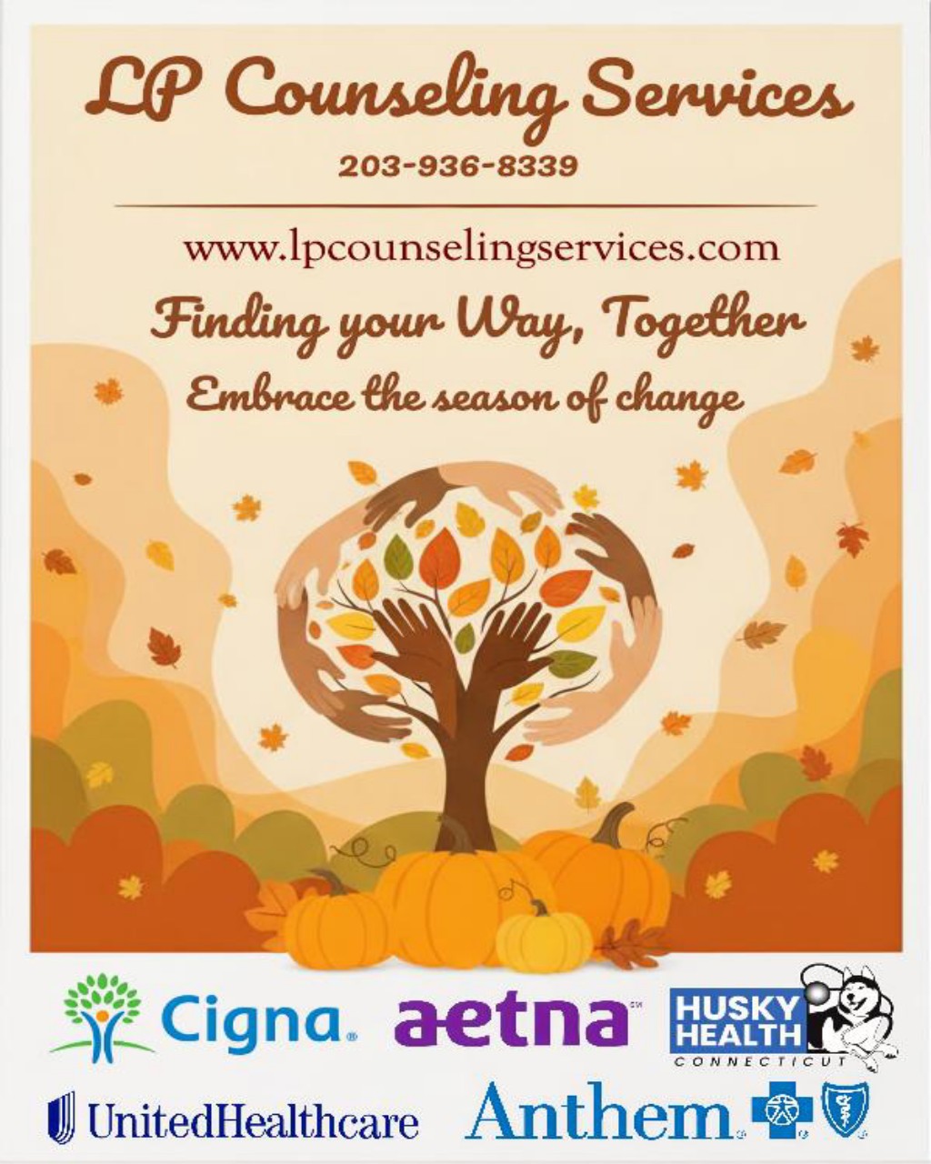 LP Counseling Services Facebook ad: Start Your Healing Journey Today.