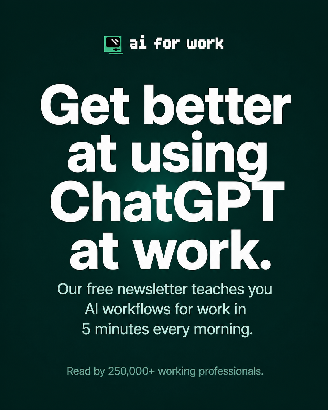 AI for Work  Facebook ad