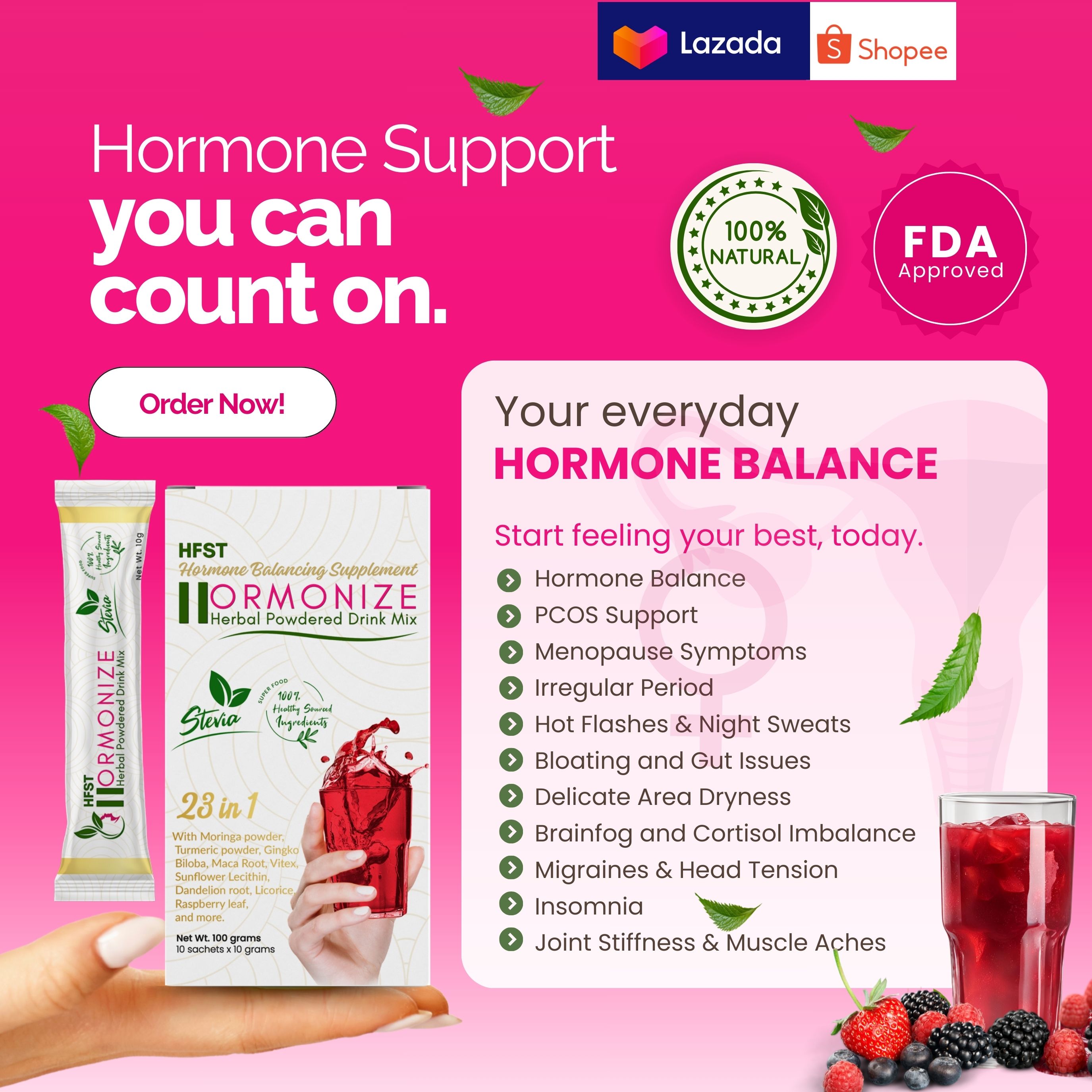 HormonizePh Facebook ad