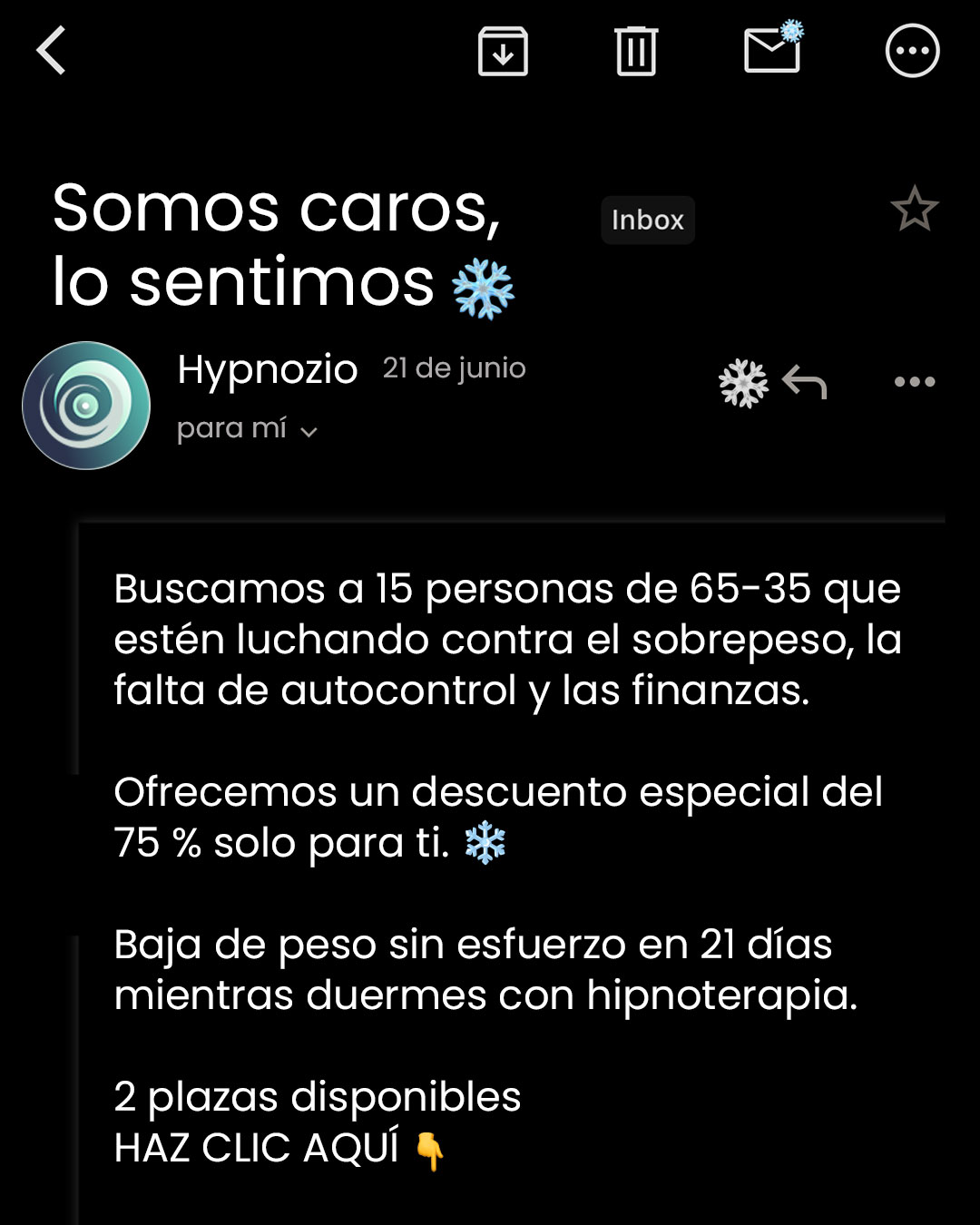 Hypnozio: power of hypnotherapy Facebook ad