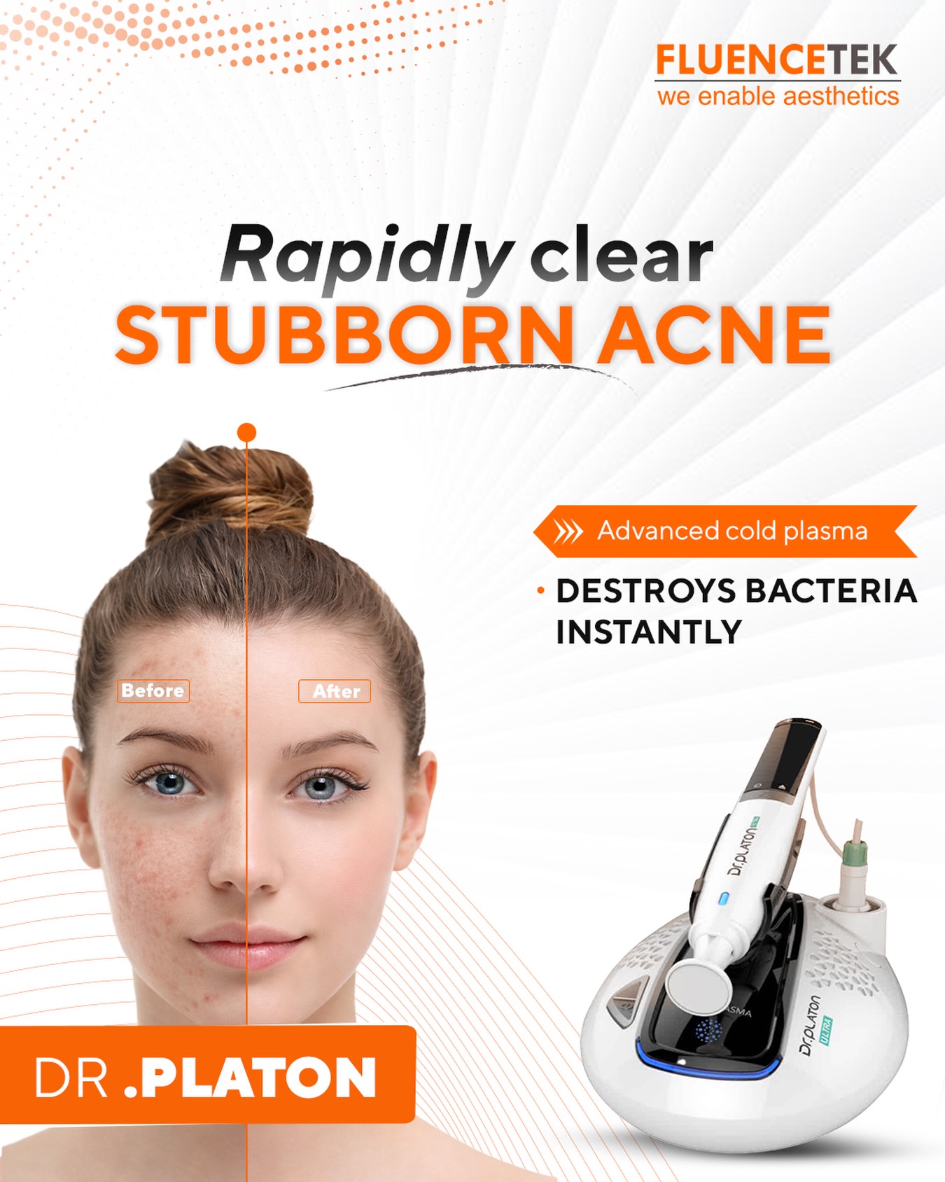 Fluencetek Facebook ad: The Future of Acne & Skin Regeneration