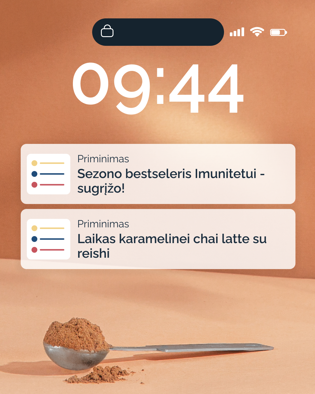 Daily Spoon Facebook ad: SEZONO BESTSELERIS