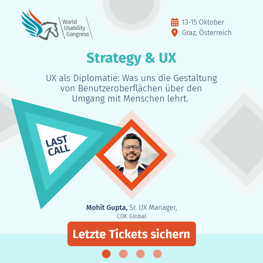 World Usability Congress Facebook ad: Der World Usability Congress ist die weltweit führende…