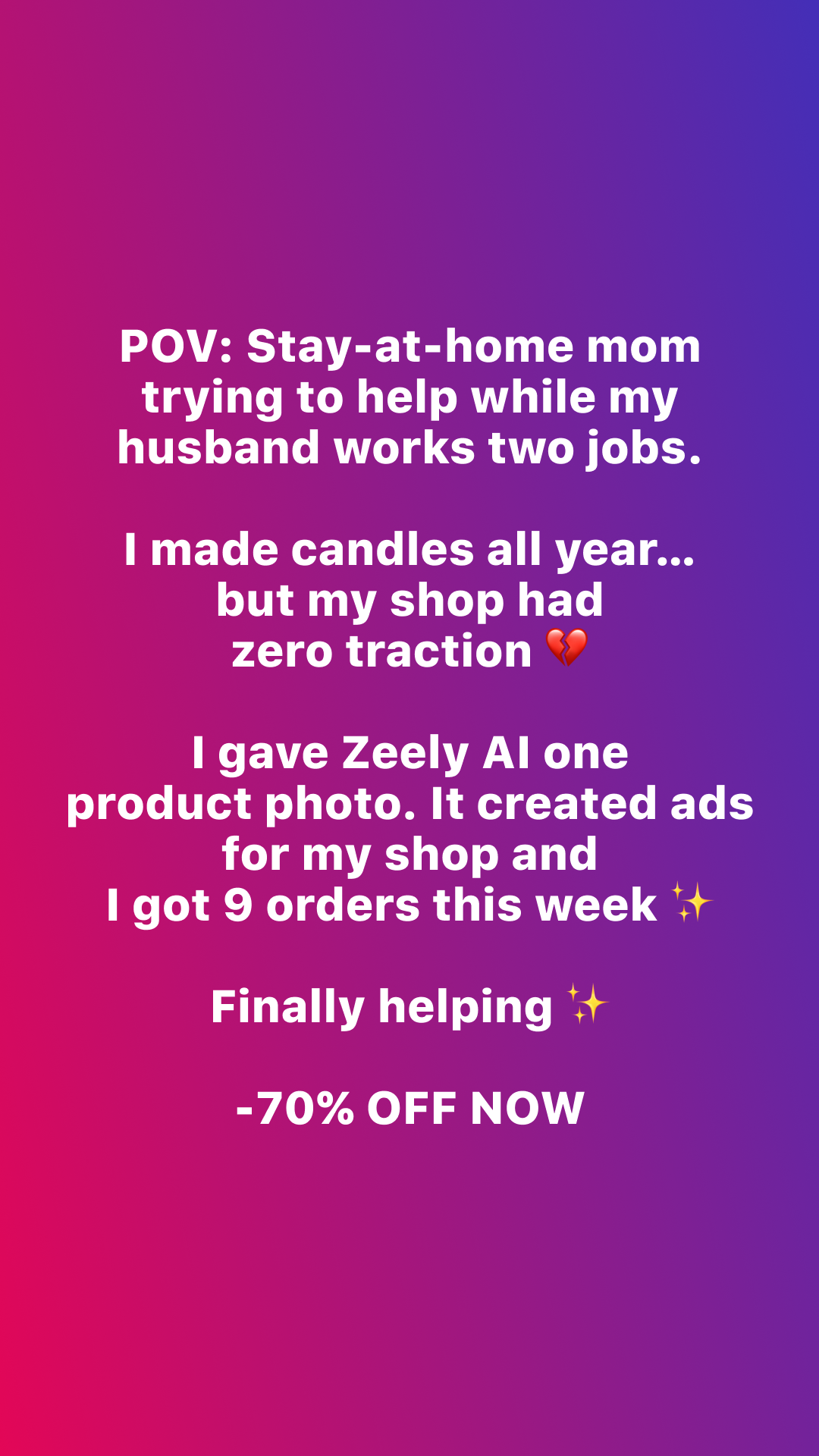 Zeely Facebook ad