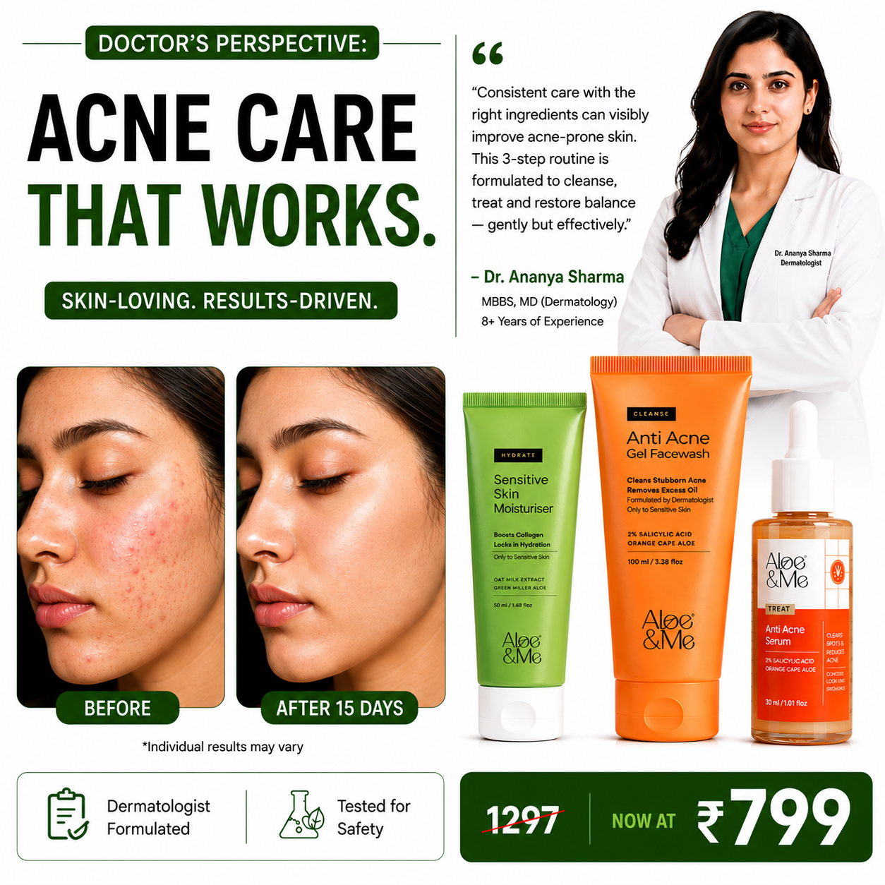 Aloe&Me Facebook ad