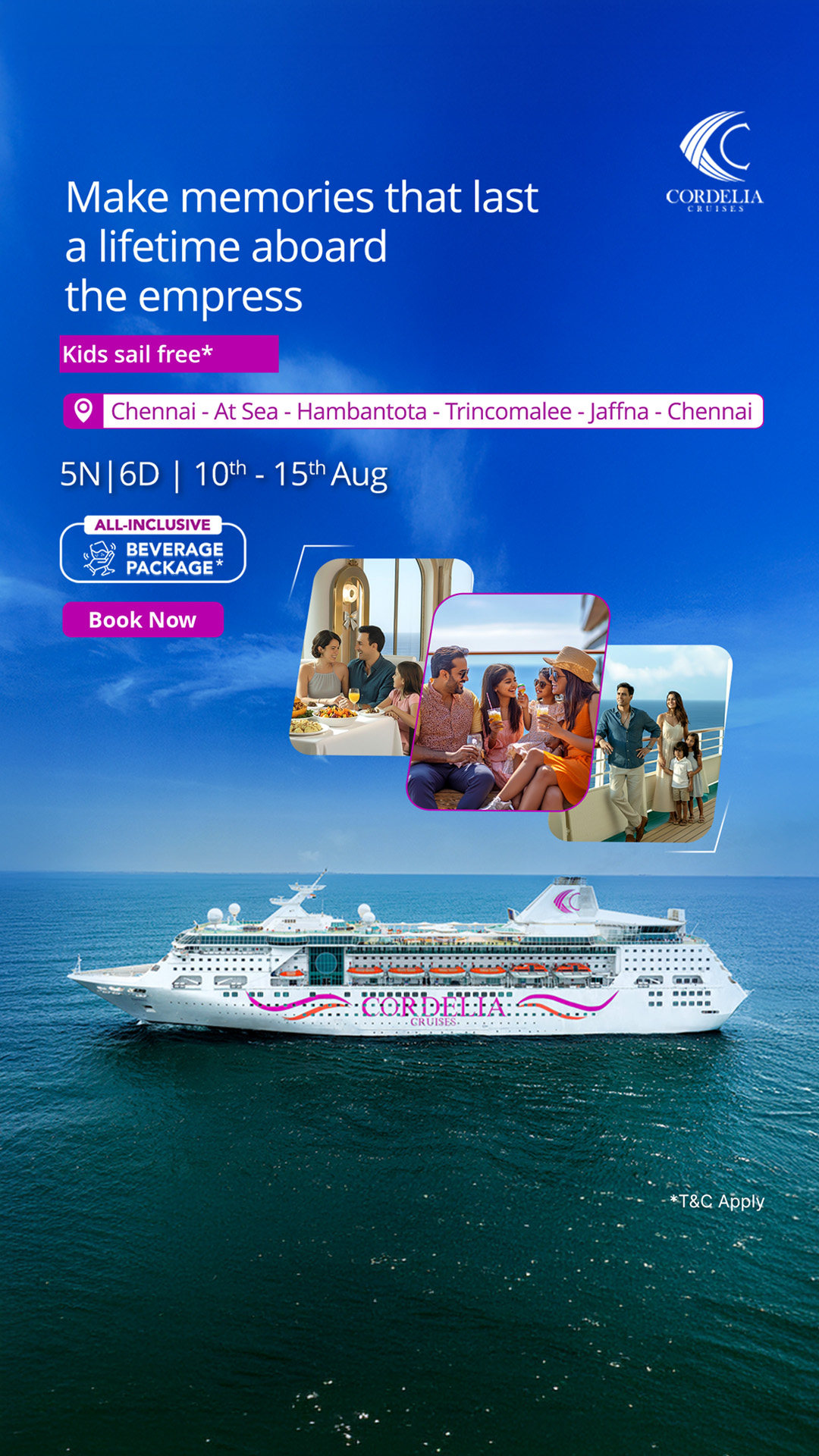 Cordelia Cruises Facebook ad