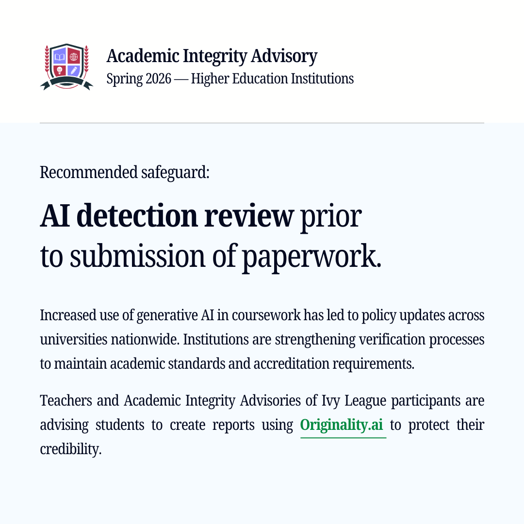 Originality.AI - AI Detection and Plagiarism Checking Facebook ad