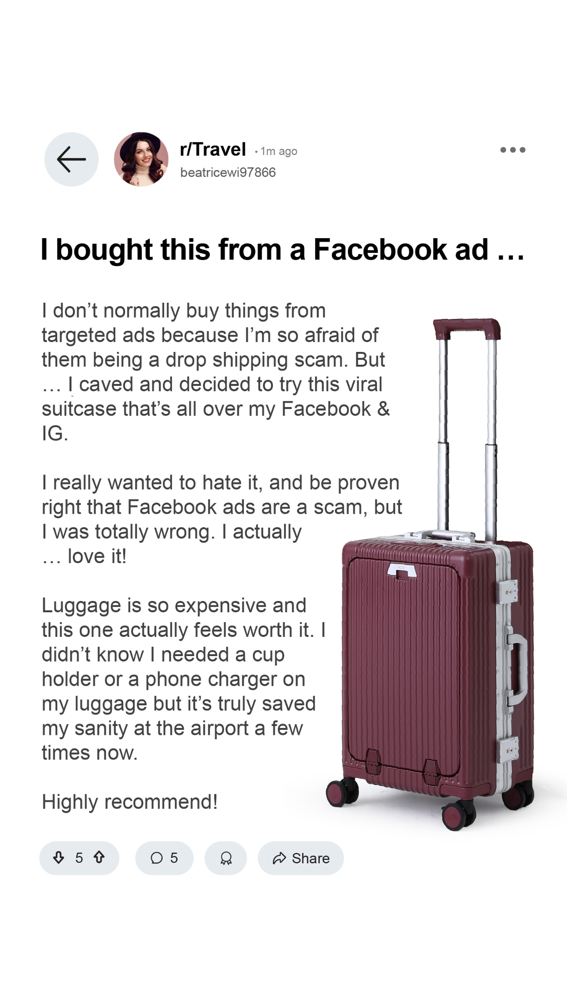 Nobl Facebook ad