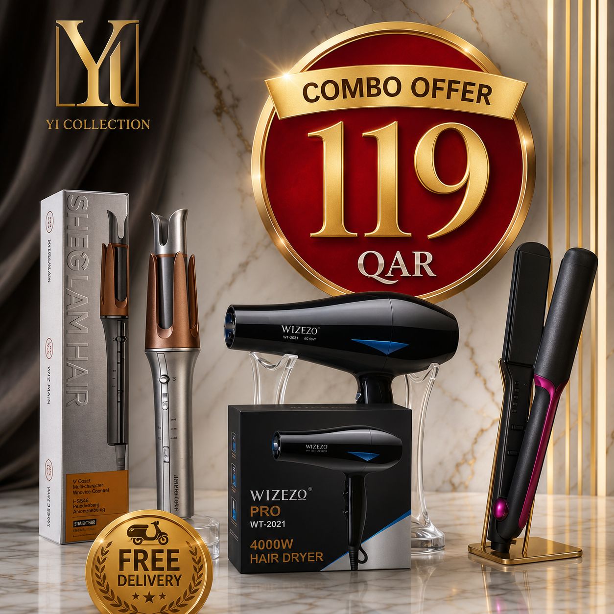 YI COLLECTIONS.Qatar Facebook ad