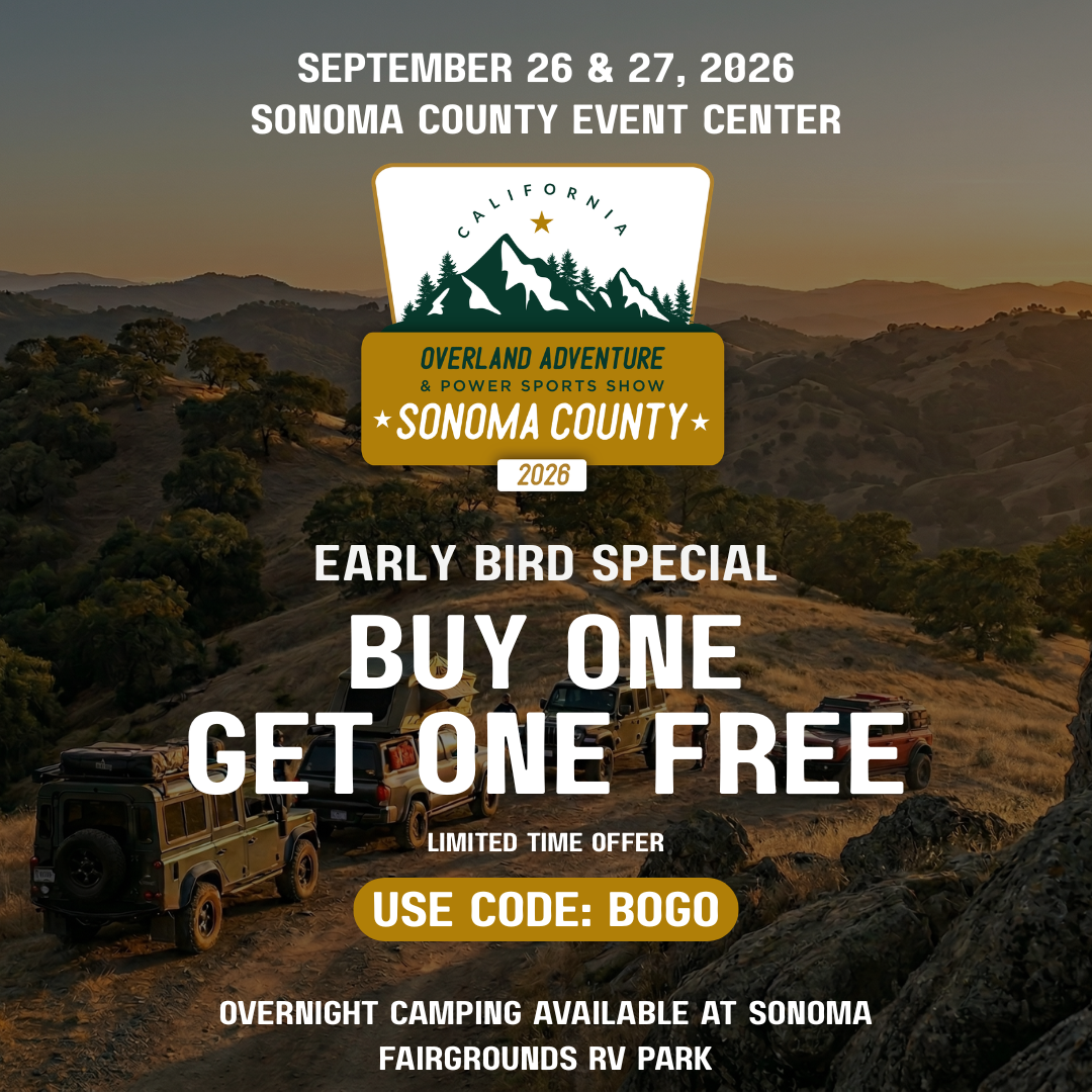 California Overland Adventure and Power Sports Show Facebook ad from Jul 15, 2026