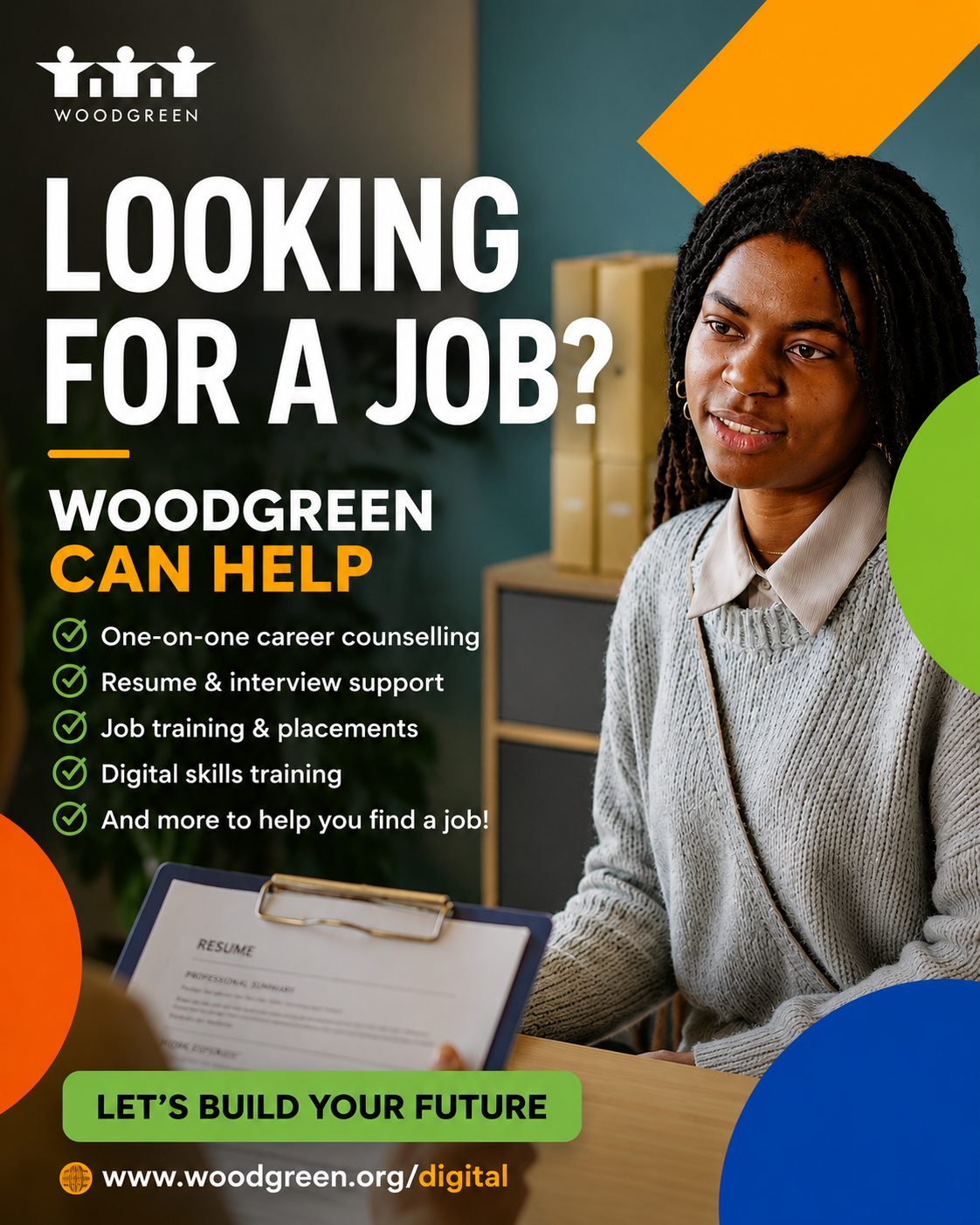 WoodGreen Community Services Facebook ad from Jun 3, 2026