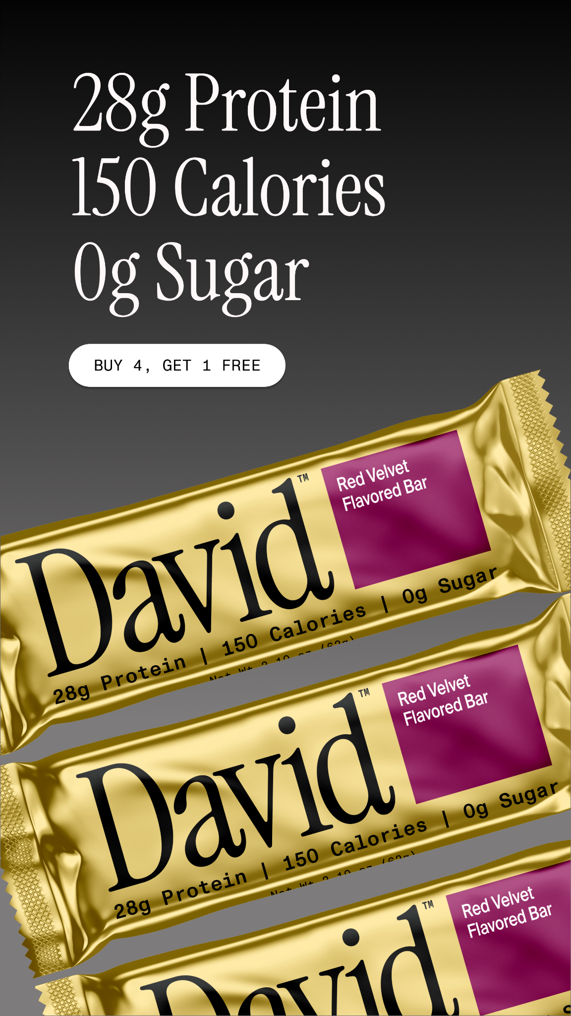 David Protein Facebook ad