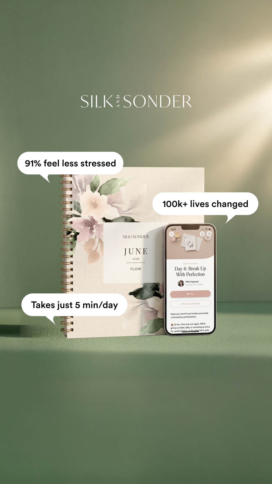 Silk + Sonder Facebook ad