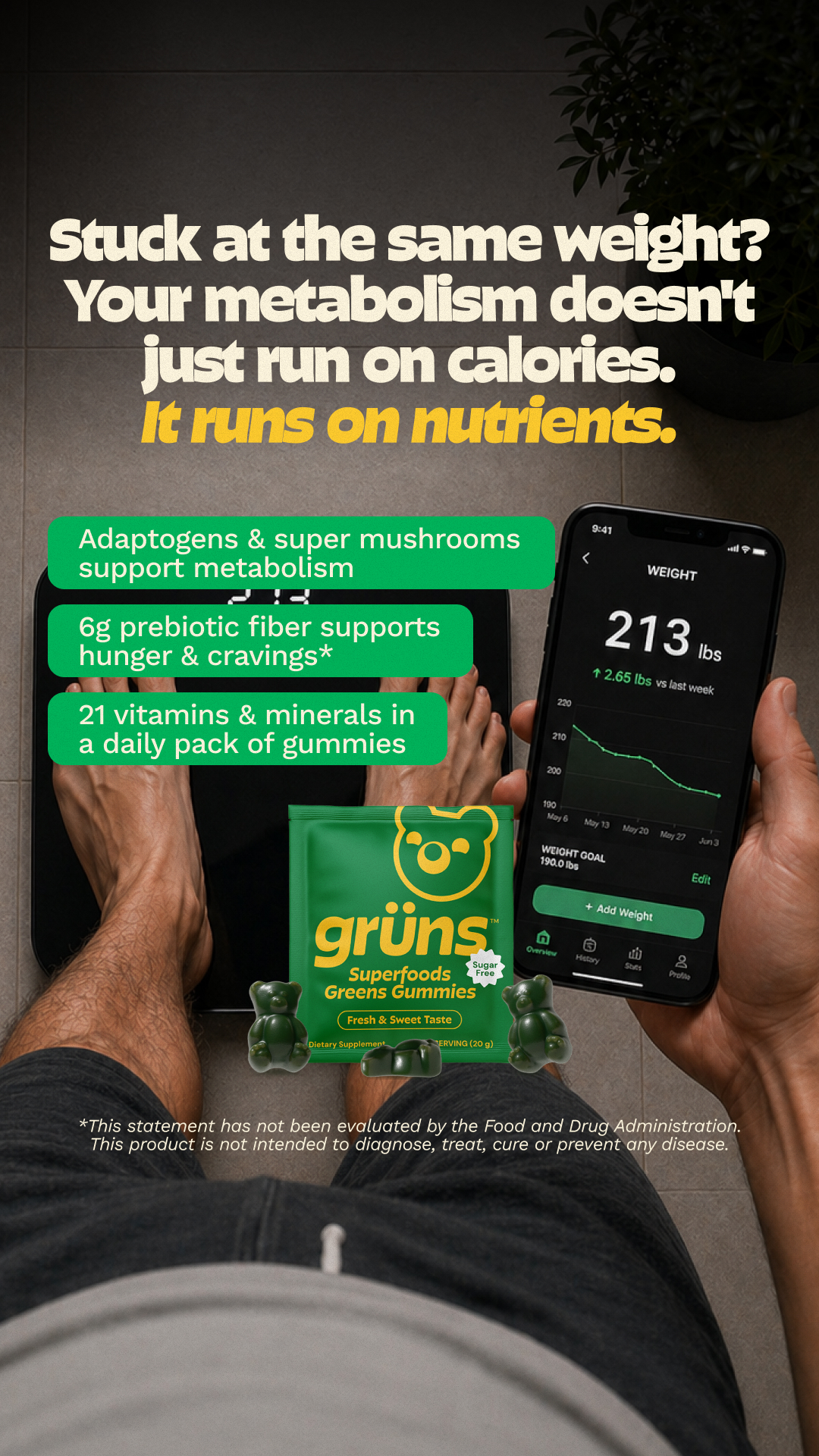 Grüns Facebook ad