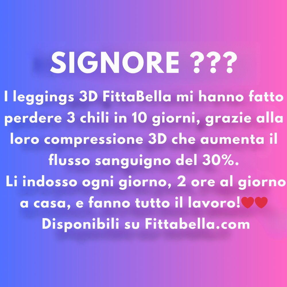 FittaBella Facebook ad: Offerta 1+1 Gratis sui Leggings Fittabella