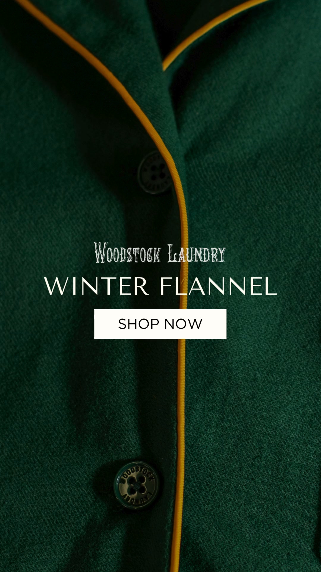 Woodstock Laundry Facebook ad: Wrap Up in Comfort
