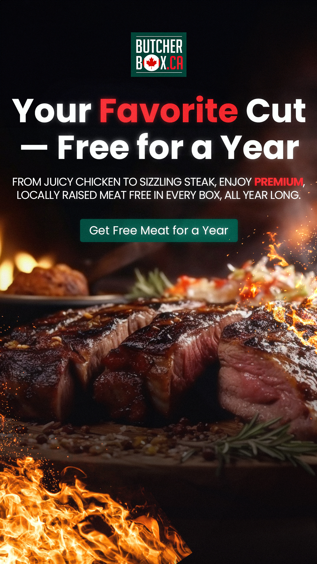 Butcher Box Facebook ad