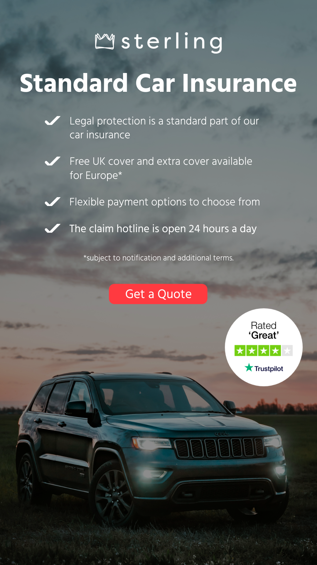 Sterling Insurance - Northern Ireland Facebook ad