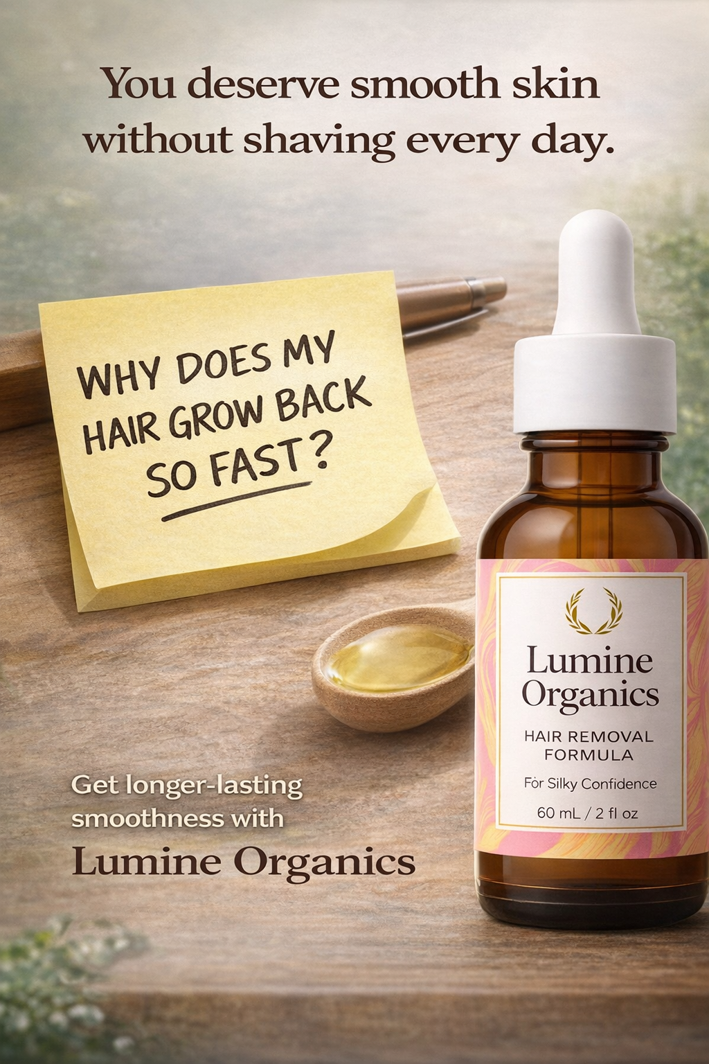 Lumine Organics Facebook ad