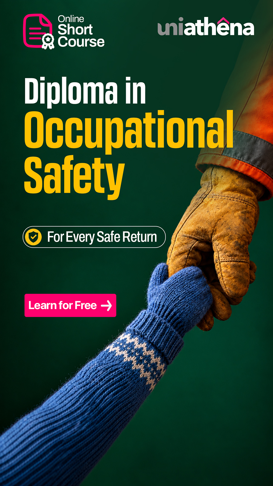 Uniathena - Short Courses Facebook ad: Diploma in Occupational Safety