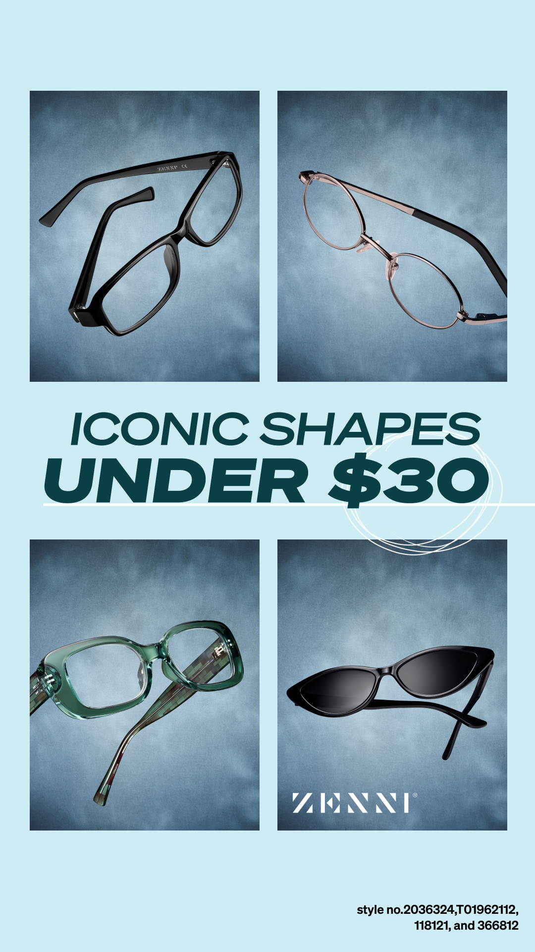 Zenni Optical Facebook ad
