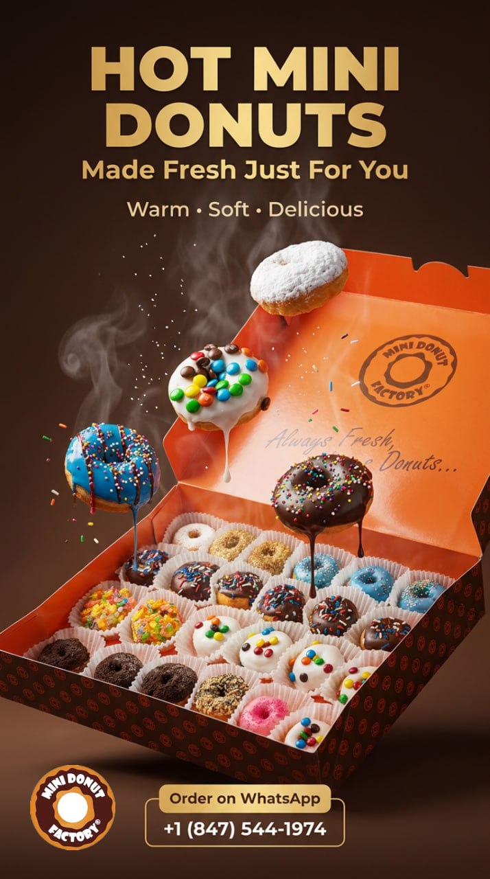 Mini Donut Factory Facebook ad: Custom Donuts For Your Wedding