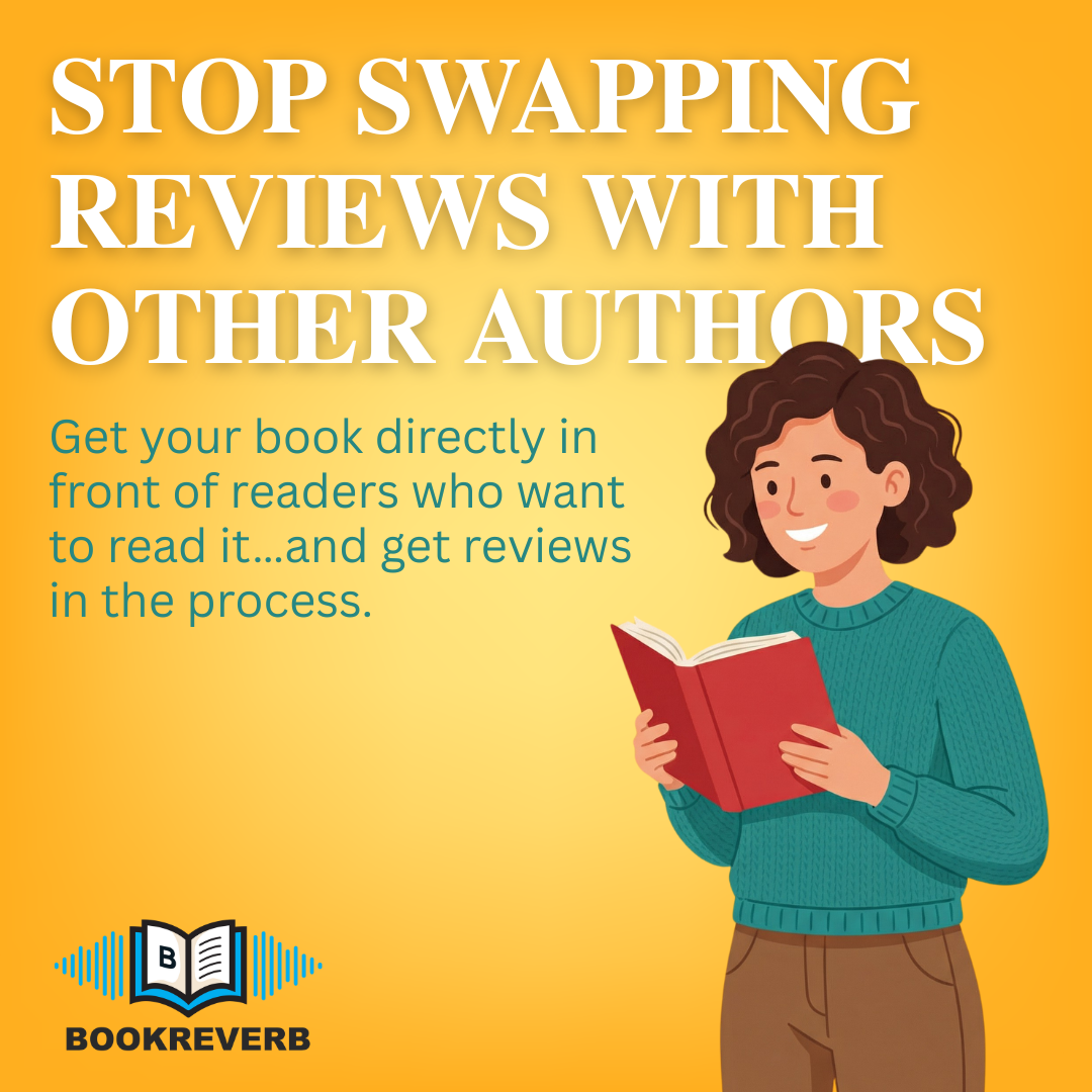 BookReverb Facebook ad: Your Book Deserves More Than 3 Reviews