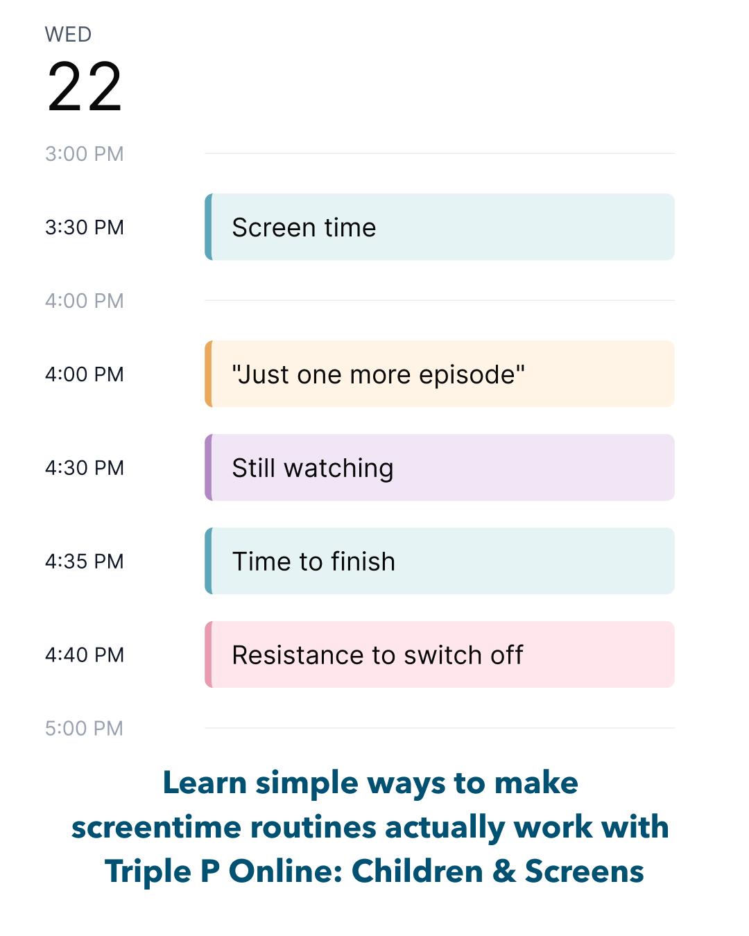 Triple P - Positive Parenting Program Facebook ad: FREE support for managing screentime