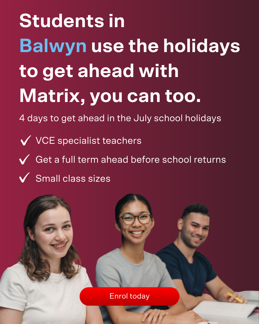 Matrix Education Facebook ad