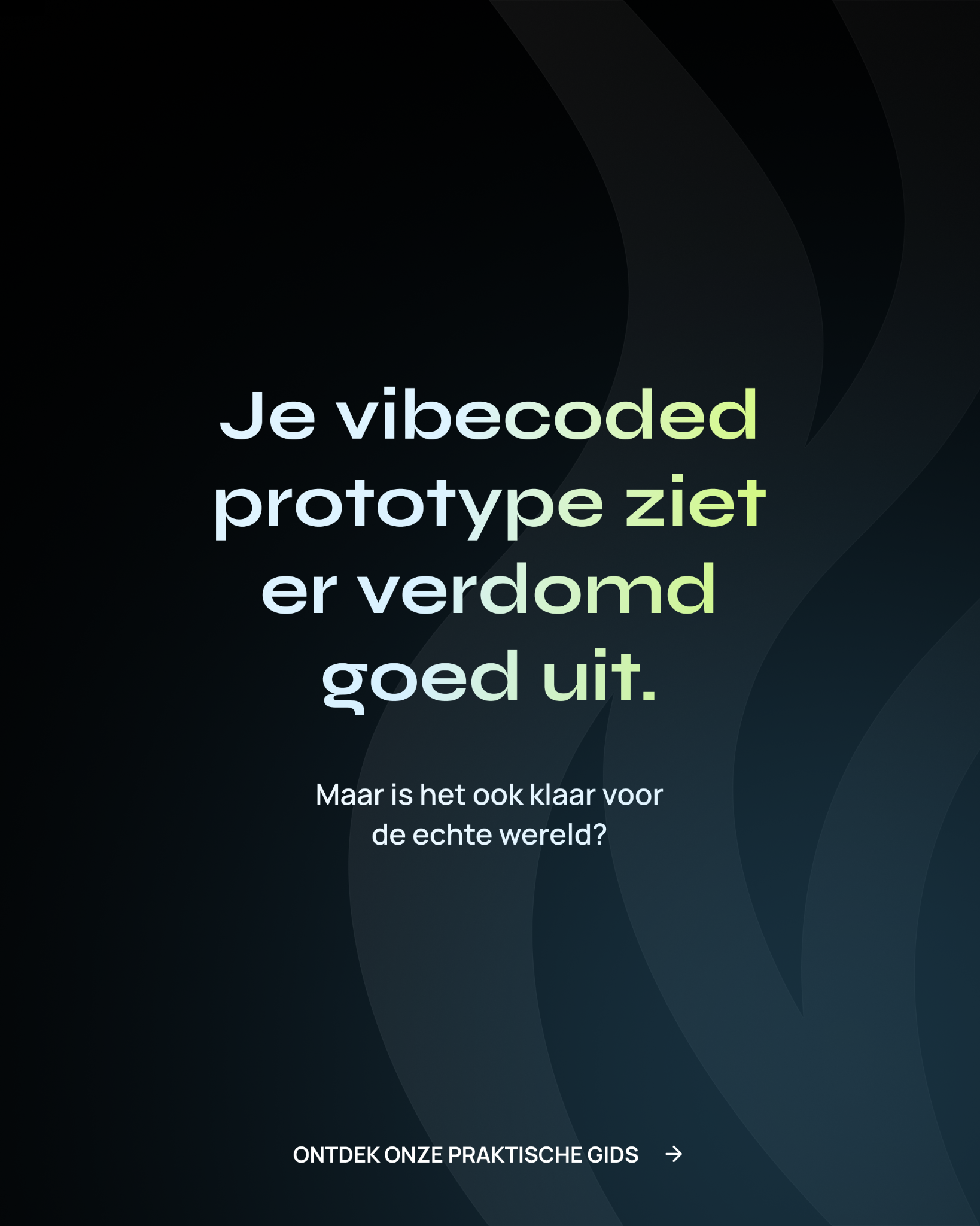 Wisemen Facebook ad: Je app werkt perfect…
