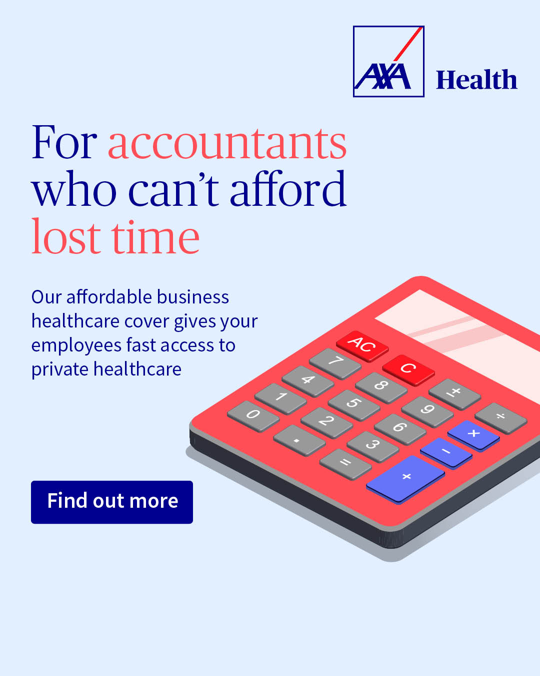 AXA Health Facebook ad