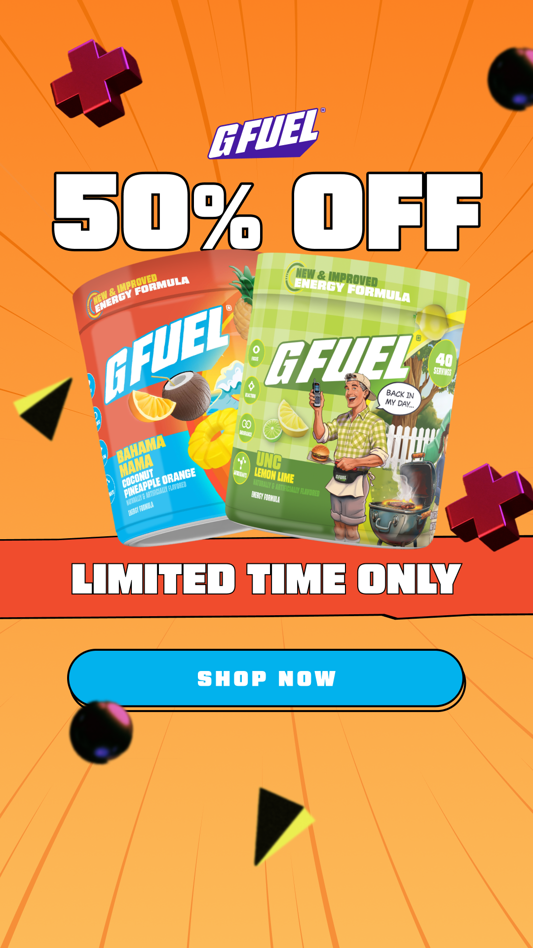 G FUEL Facebook ad