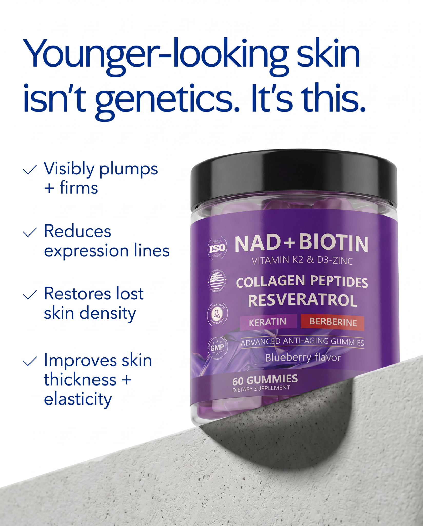 LolaHealth Facebook ad: Korea's #1 Anti-Aging Supplement