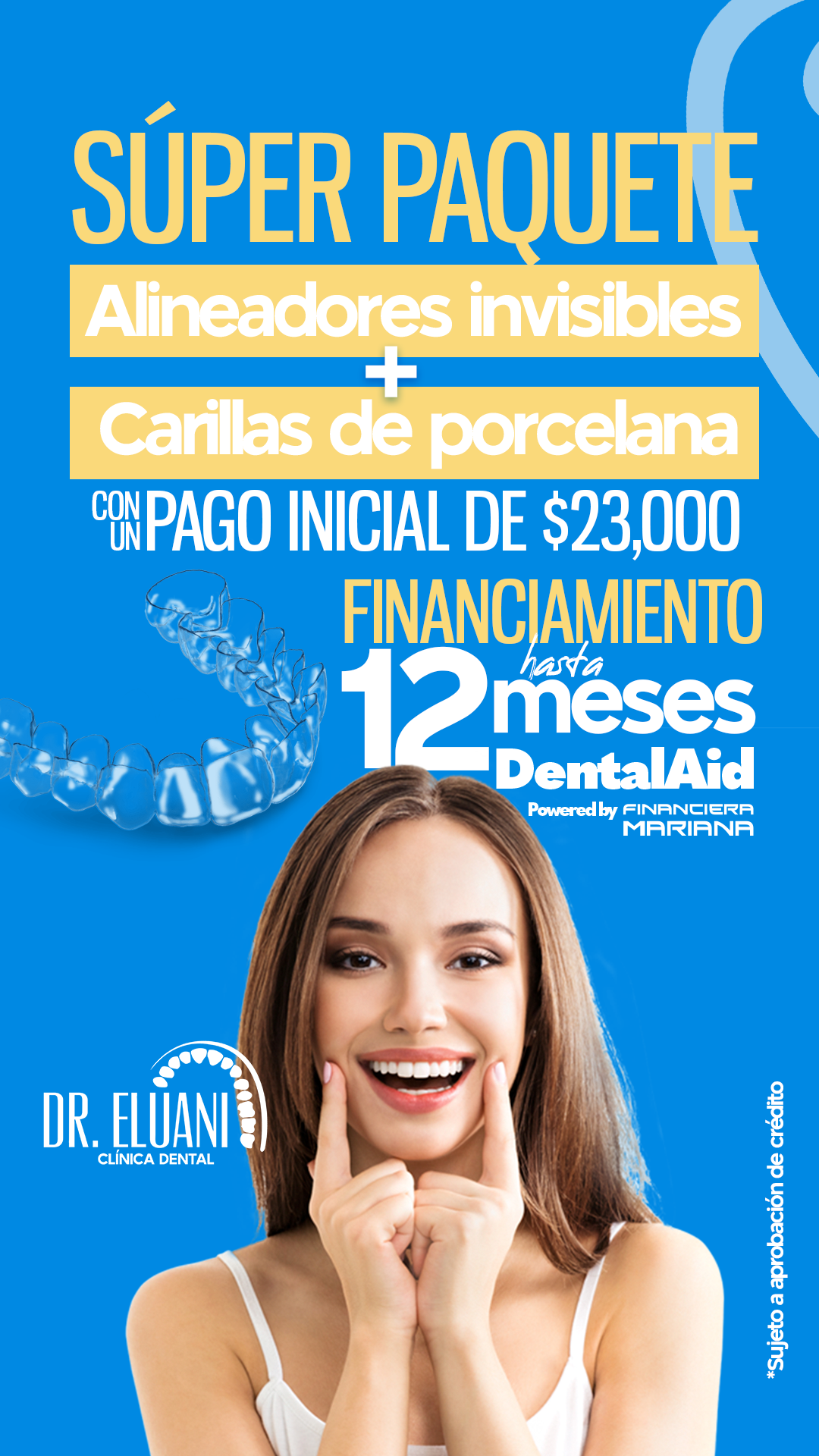 Dr.Eluaniclinicadental Facebook ad from Mar 15, 2026