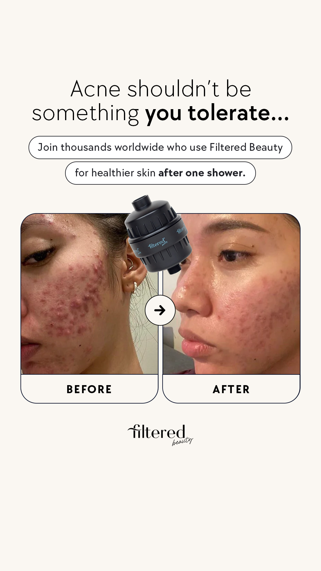Filtered Beauty Facebook ad