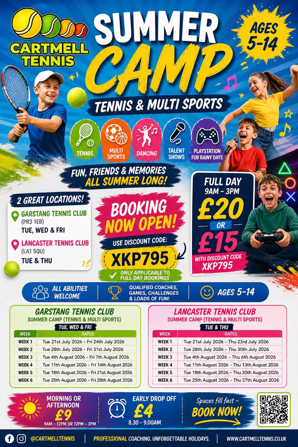 Cartmell Tennis Academy Facebook ad