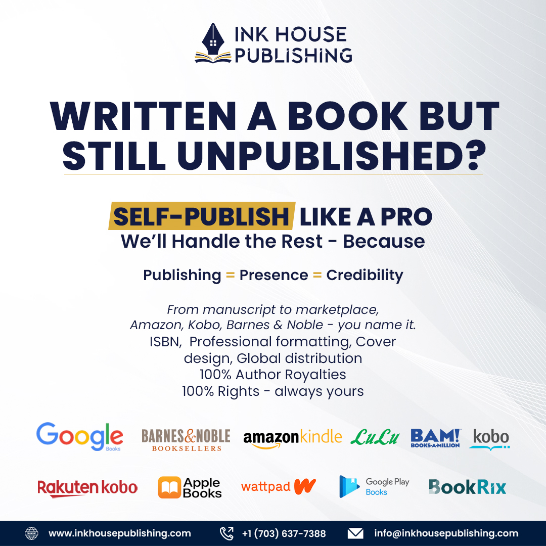 Ink House Publishing Facebook ad: Publish It Now!