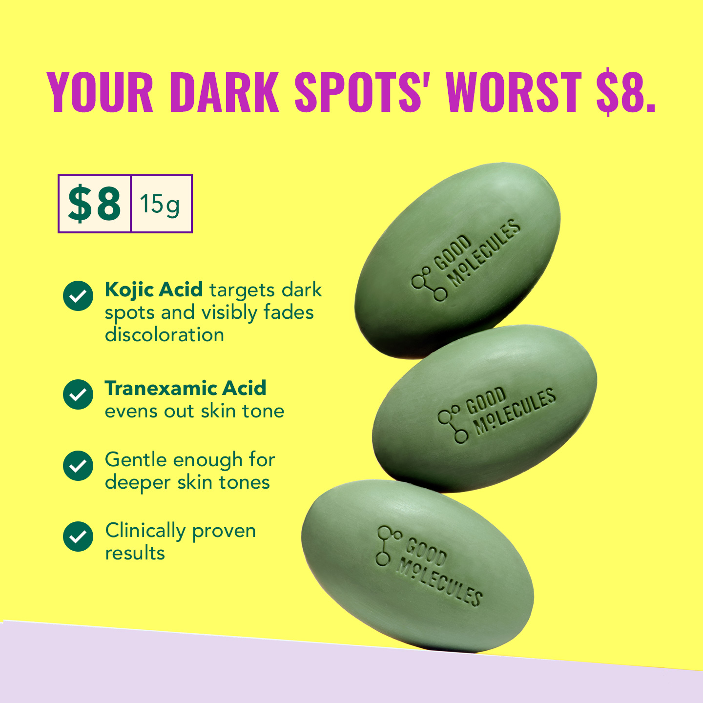 Good Molecules Facebook ad: Over 5k Reviews