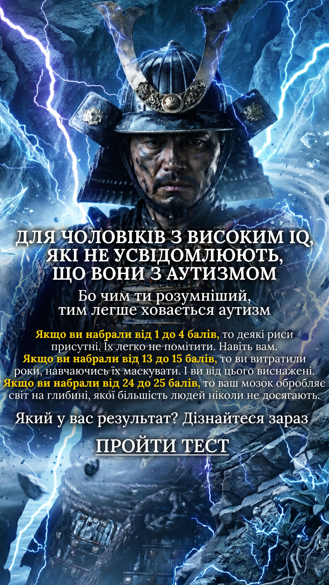 International Brain Test Facebook ad