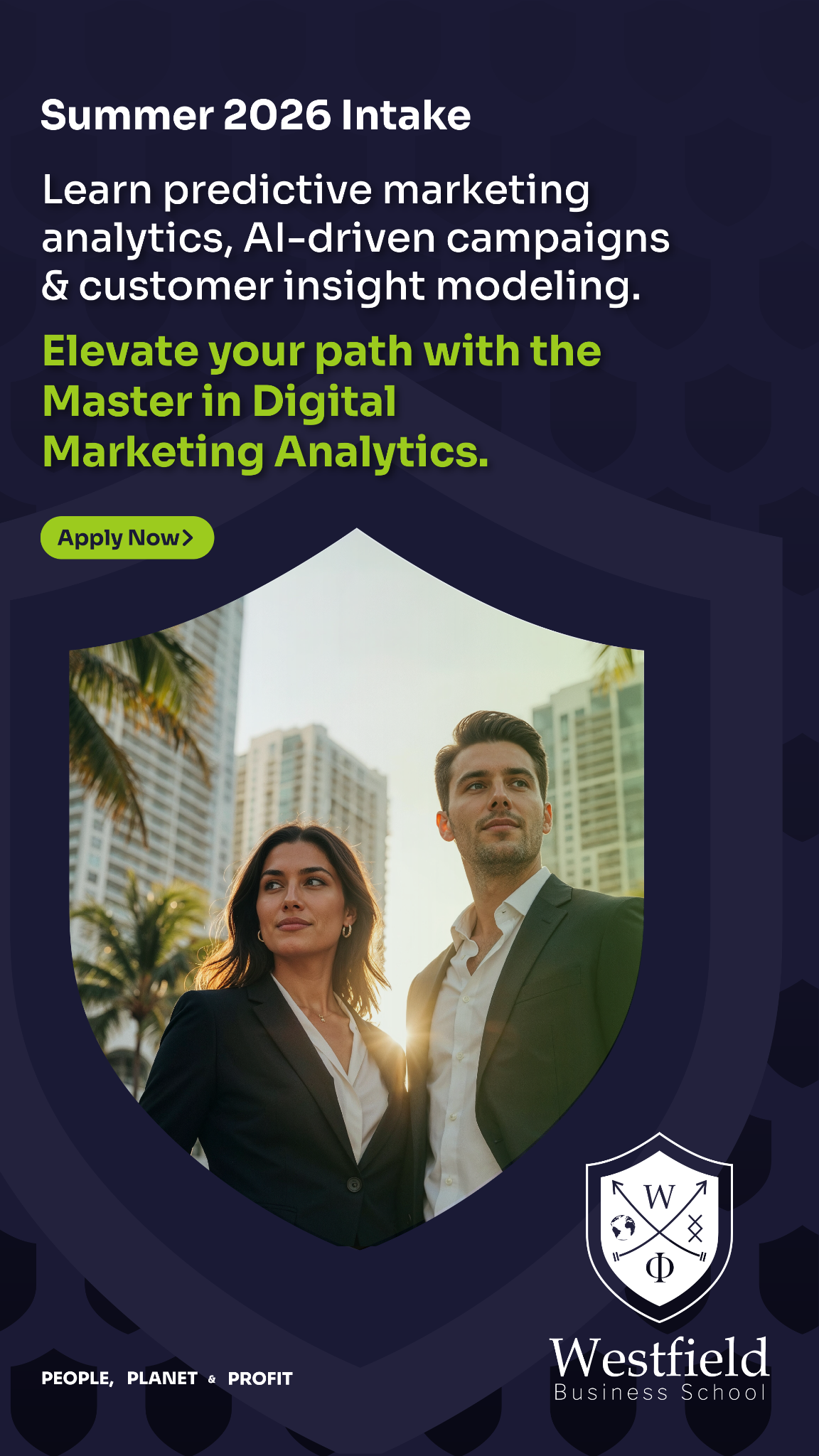 Westfield Business School Facebook ad from Mar 3, 2026