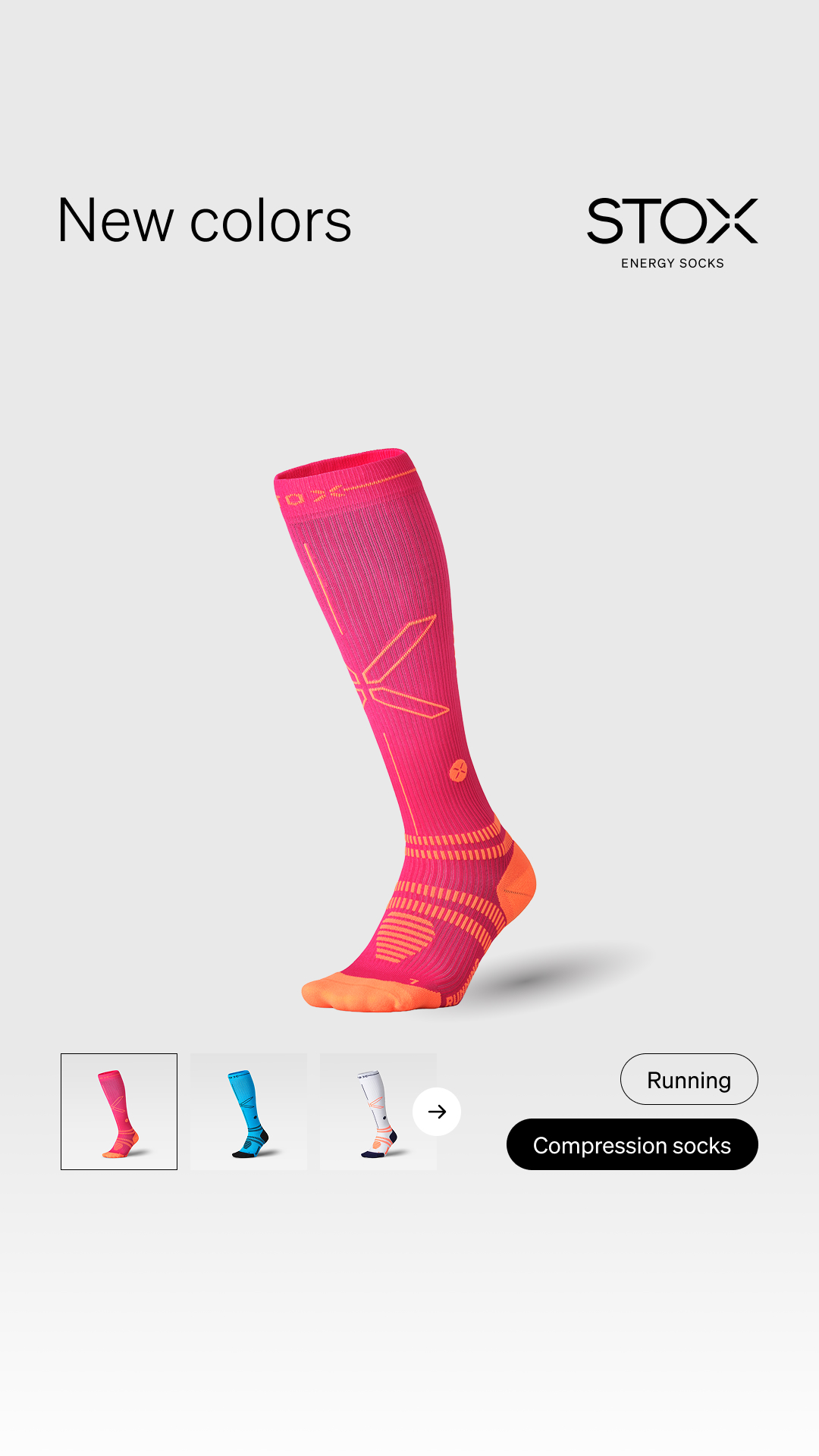 STOX Energy Socks Facebook ad