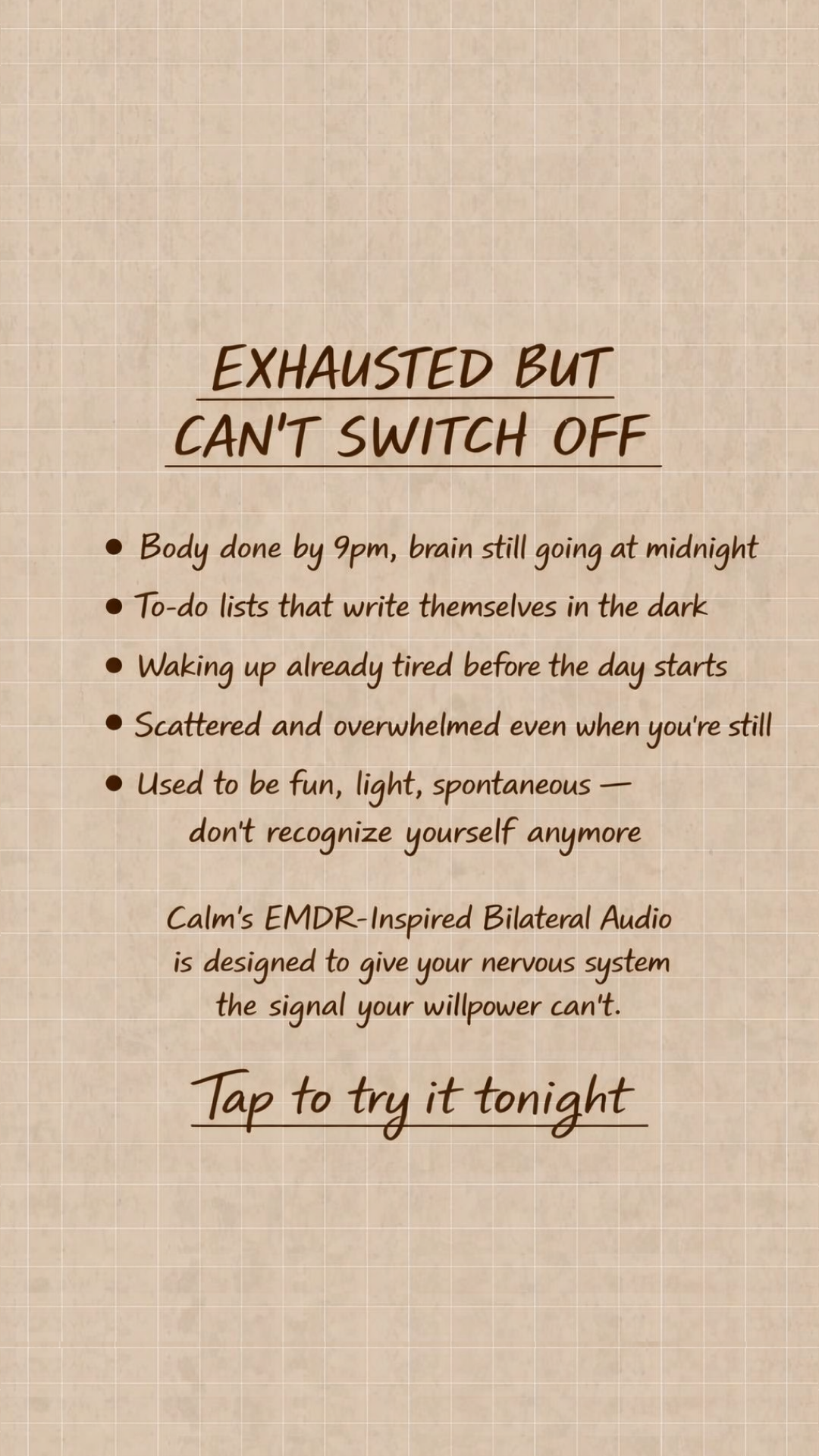 Calm Facebook ad